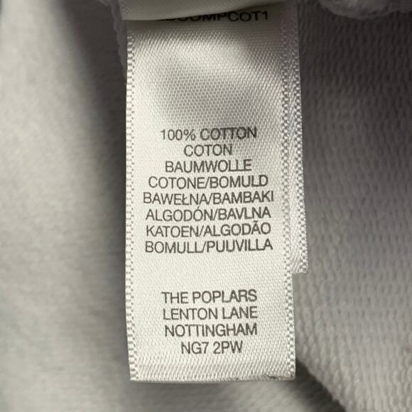 PS by PAUL SMITH Size XL White Navy Landscape Graphic Cotton Hoodie Sweatshirt - Picture 7 of 7